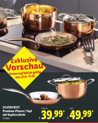 SILVERCREST Premium-Pfanne/-Topf mit Kupferschicht