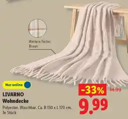 Lidl LIVARNO Wohndecke Angebot