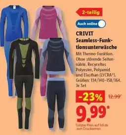 Lidl CRIVIT Seamless-Funktionsunterwäsche Angebot