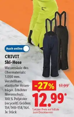 Lidl CRIVIT Ski-Hose Angebot