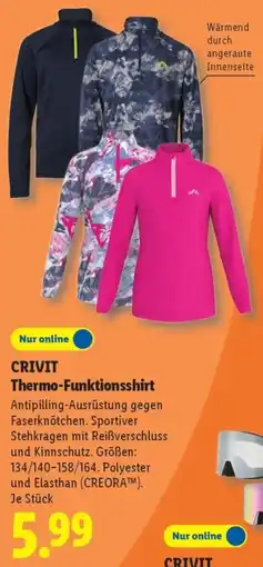 Lidl CRIVIT Thermo-Funktionsshirt Angebot