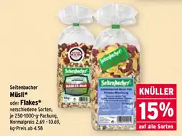 Wasgau Seitenbacher Müsli* Angebot