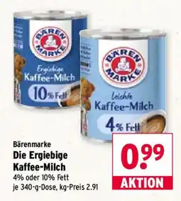 Wasgau Bärenmarke Die Ergiebige Kaffee-Milch Angebot