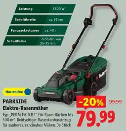 Lidl PARKSIDE Elektro-Rasenmäher Angebot