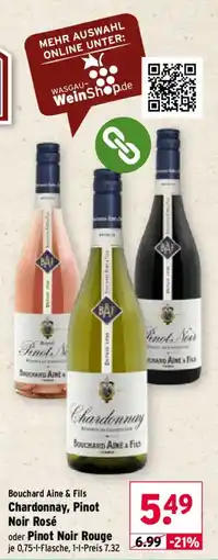 Wasgau Bouchard Aine & Fils Chardonnay, Pinot Noir Rosé oder Pinot Noir Rouge Angebot