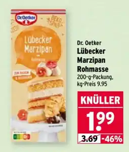 Wasgau Dr. Oetker Lübecker Marzipan Rohmasse Angebot