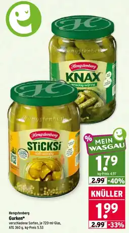 Wasgau Hengstenberg Gurken* Angebot