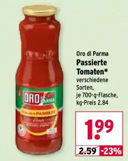Wasgau Oro di Parma Passierte Tomaten Angebot
