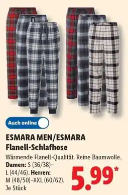 Lidl ESMARA MEN/ESMARA Flanell-Schlafhose Angebot