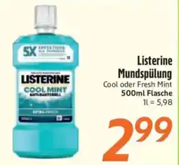 inkoop Listerine Mundspülung Cool oder Fresh Mint Angebot