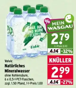 Wasgau Volvic Natürliche Mineralwasser Angebot