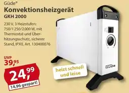 Sonderpreis Baumarkt Güde Konvektionsheizgerät GKH 2000 Angebot