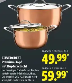 Lidl SILVERCREST Premium-Topf mit Kupferschicht Angebot