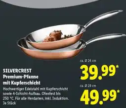 Lidl SILVERCREST Premium-Pfanne mit Kupferschicht Angebot