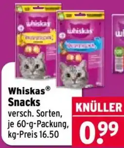 Wasgau Whiskas Snacks Angebot