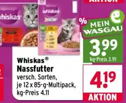 Wasgau Whiskas Nassfutter Angebot
