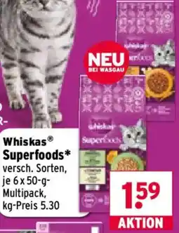 Wasgau Whiskas Superfoods Angebot