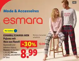 Lidl ESMARA/ESMARA MEN Pyjama mit Hose aus Flanell Angebot