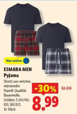 Lidl ESMARA MEN Pyjama Angebot
