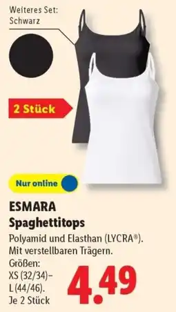 Lidl ESMARA Spaghettitops Angebot