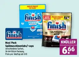 Wasgau finish SpülmachineTabs/-caps Angebot