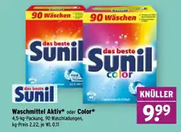 Wasgau Waschmittel Aktiv oder Color Angebot
