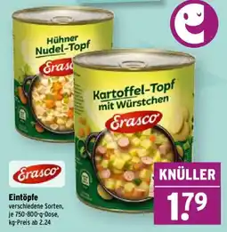 Wasgau Erasco Eintöpfe Angebot