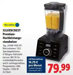 Lidl SILVERCREST Premium-Hochleistungs-standmixer Angebot