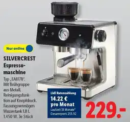 Lidl SILVERCREST Espresso-maschine Angebot