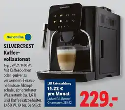 Lidl SILVERCREST Kaffee-vollautomat Angebot