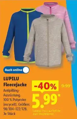 Lidl LUPILU Fleecejacke Angebot
