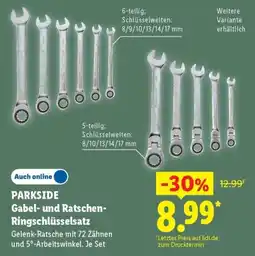 Lidl PARKSIDE Gabel- und Ratschen-Ringschlüsselsatz Angebot