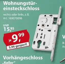 Sonderpreis Baumarkt Vorhängeschloss "Keller" Angebot