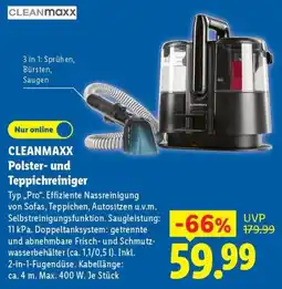 Lidl CLEANMAXX Polster- und Teppichreiniger Angebot