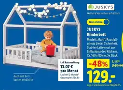 Lidl JUSKYS Kinderbett Angebot