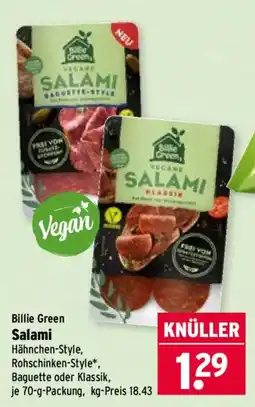 Wasgau Billie Green Salami Angebot