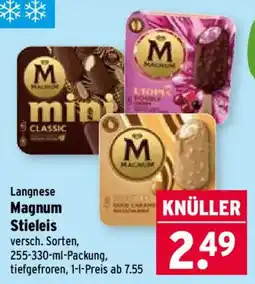 Wasgau Langnese Magnum Stieleis Angebot