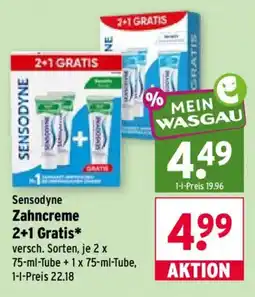 Wasgau Sensodyne Zahncreme Angebot