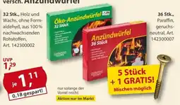 Sonderpreis Baumarkt Anzündwürfel GERMANIA Angebot