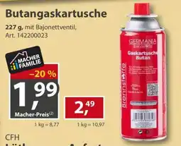 Sonderpreis Baumarkt Butangaskartusche GERMANIA Angebot