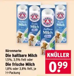 Wasgau Bärenmarke Milch Angebot