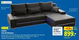 Lidl JUSKYS Sofa mit Ottomane Angebot