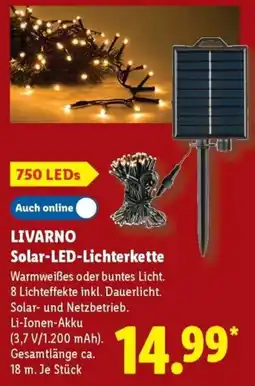 Lidl LIVARNO Solar-LED-Lichterkette Angebot
