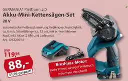 Sonderpreis Baumarkt GERMANIA Plattform 2.0 Akku-Mini-Kettensägen-Set Angebot