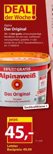 Sonderpreis Baumarkt Alpina Das Original Angebot