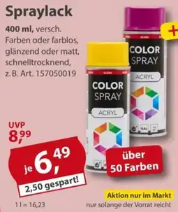 Sonderpreis Baumarkt Color Spray Acryl Angebot