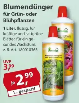 Sonderpreis Baumarkt Blumendünger für Grün- oder Blühpflanzen Sonnenhof Angebot