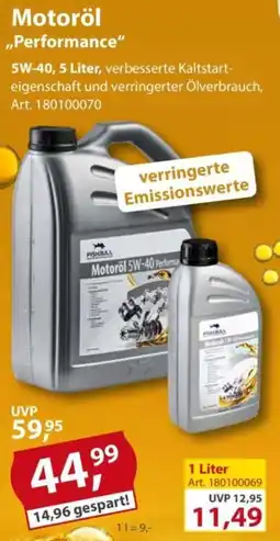 Sonderpreis Baumarkt FISIBULL Motoröl 5W-40 Performance Angebot