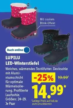 Lidl LUPILU LED-Winterstiefel Angebot