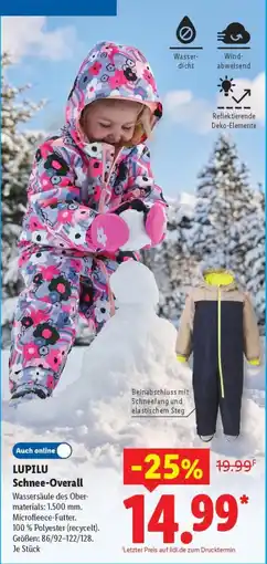 Lidl LUPILU Schnee-Overall Angebot